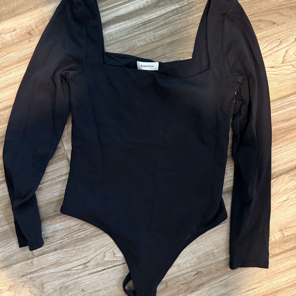 Babaton Black Long Sleeve Bodysuit